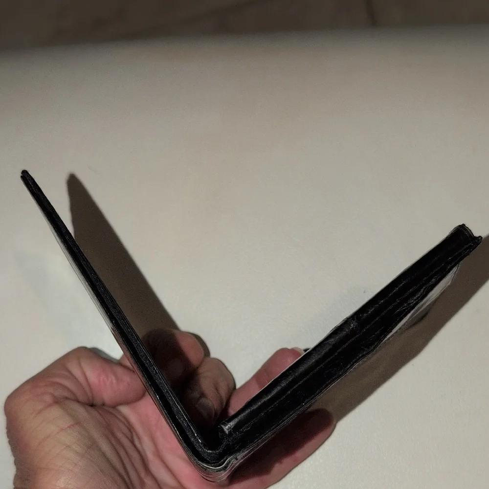 Black Eel  Leather Wallet